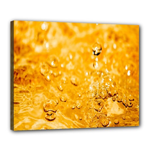 Water-gold Canvas 20  X 16  (stretched) by nateshop