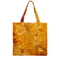 Water-gold Zipper Grocery Tote Bag