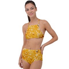 Water-gold Halter Tankini Set by nateshop