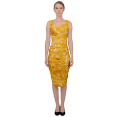 Water-gold Sleeveless Pencil Dress by nateshop