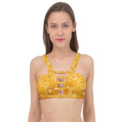 Water-gold Cage Up Bikini Top by nateshop