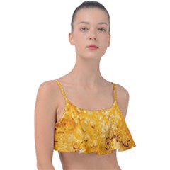 Water-gold Frill Bikini Top by nateshop