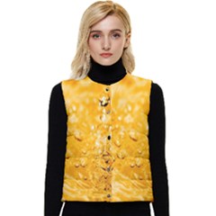 Water-gold Women s Button Up Puffer Vest by nateshop