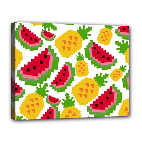 Watermelon -12 Canvas 14  X 11  (stretched) by nateshop