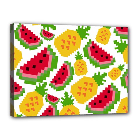 Watermelon -12 Canvas 16  X 12  (stretched) by nateshop