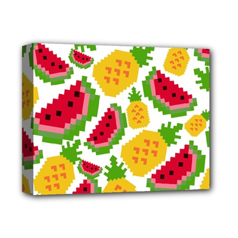 Watermelon -12 Deluxe Canvas 14  X 11  (stretched) by nateshop