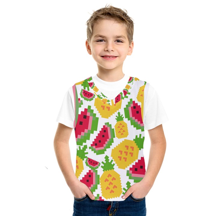 Watermelon -12 Kids  Basketball Tank Top