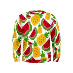 Watermelon -12 Kids  Sweatshirt by nateshop