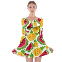 Watermelon -12 Long Sleeve Skater Dress by nateshop