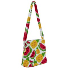 Watermelon -12 Zipper Messenger Bag by nateshop