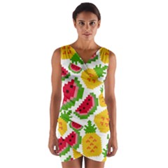 Watermelon -12 Wrap Front Bodycon Dress by nateshop