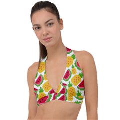 Watermelon -12 Halter Plunge Bikini Top by nateshop