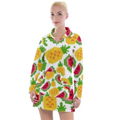 Watermelon -12 Women s Long Sleeve Casual Dress by nateshop