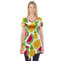 Watermelon -12 Short Sleeve Tunic  by nateshop