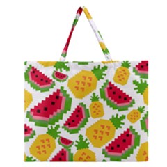 Watermelon -12 Zipper Large Tote Bag by nateshop