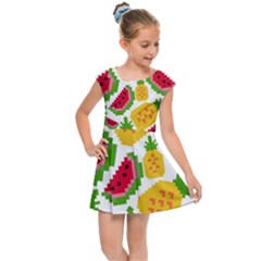 Watermelon -12 Kids  Cap Sleeve Dress by nateshop