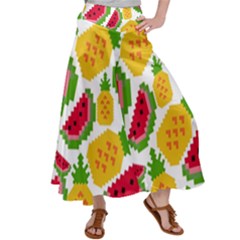 Watermelon -12 Women s Satin Palazzo Pants by nateshop