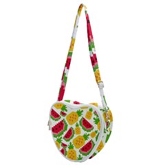 Watermelon -12 Heart Shoulder Bag by nateshop