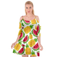 Watermelon -12 Cutout Spaghetti Strap Chiffon Dress by nateshop