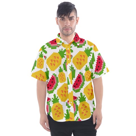 Watermelon -12 Men s Short Sleeve Shirt by nateshop