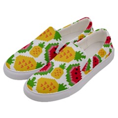 Watermelon -12 Men s Canvas Slip Ons by nateshop