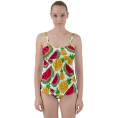 Watermelon -12 Twist Front Tankini Set by nateshop