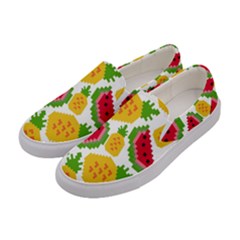 Watermelon -12 Women s Canvas Slip Ons by nateshop