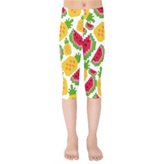 Watermelon -12 Kids  Capri Leggings  by nateshop