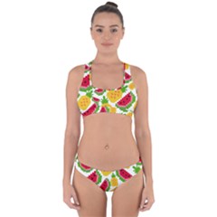 Watermelon -12 Cross Back Hipster Bikini Set by nateshop