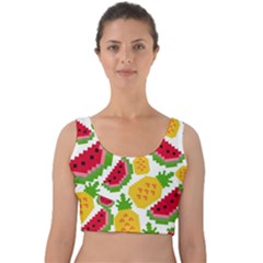 Watermelon -12 Velvet Crop Top by nateshop