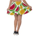 Watermelon -12 Velvet Skater Skirt View2