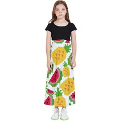 Watermelon -12 Kids  Flared Maxi Skirt by nateshop