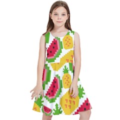 Watermelon -12 Kids  Skater Dress by nateshop