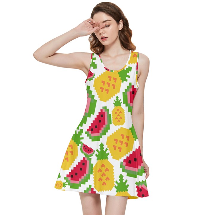 Watermelon -12 Inside Out Racerback Dress