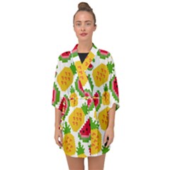 Watermelon -12 Half Sleeve Chiffon Kimono by nateshop