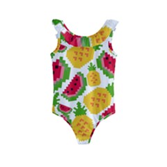 Watermelon -12 Kids  Frill Swimsuit by nateshop