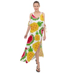 Watermelon -12 Maxi Chiffon Cover Up Dress by nateshop