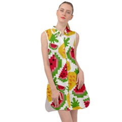 Watermelon -12 Sleeveless Shirt Dress by nateshop