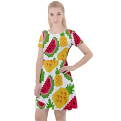 Watermelon -12 Cap Sleeve Velour Dress  by nateshop