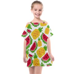 Watermelon -12 Kids  One Piece Chiffon Dress by nateshop