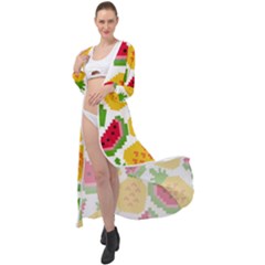 Watermelon -12 Maxi Chiffon Beach Wrap by nateshop