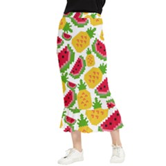 Watermelon -12 Maxi Fishtail Chiffon Skirt by nateshop