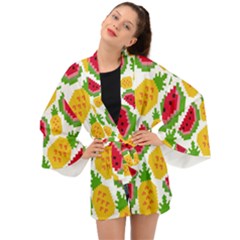 Watermelon -12 Long Sleeve Kimono by nateshop