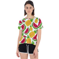 Watermelon -12 Open Back Sport T-shirt by nateshop