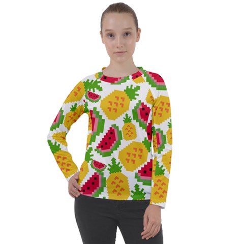 Watermelon -12 Women s Long Sleeve Raglan T-shirt by nateshop