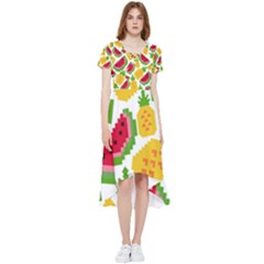 Watermelon -12 High Low Boho Dress