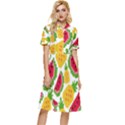 Watermelon -12 Button Top Knee Length Dress View1