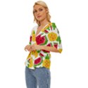 Watermelon -12 Lightweight Drawstring Hooded Top View2