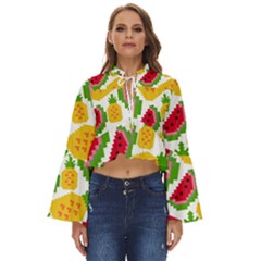 Watermelon -12 Boho Long Bell Sleeve Top by nateshop