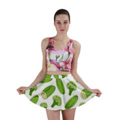 Vegetable Pattern With Composition Broccoli Mini Skirt by pakminggu